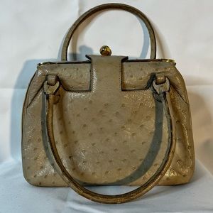 RARE Vintage Gucci Ostrich Leather Handbag